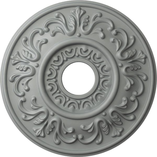 Ekena Millwork Valletta Ceiling Medallion (Fits Canopies up to 3 1/2"), 18"OD x 3 1/2"ID x 1"P, Primed White CM18VL - main